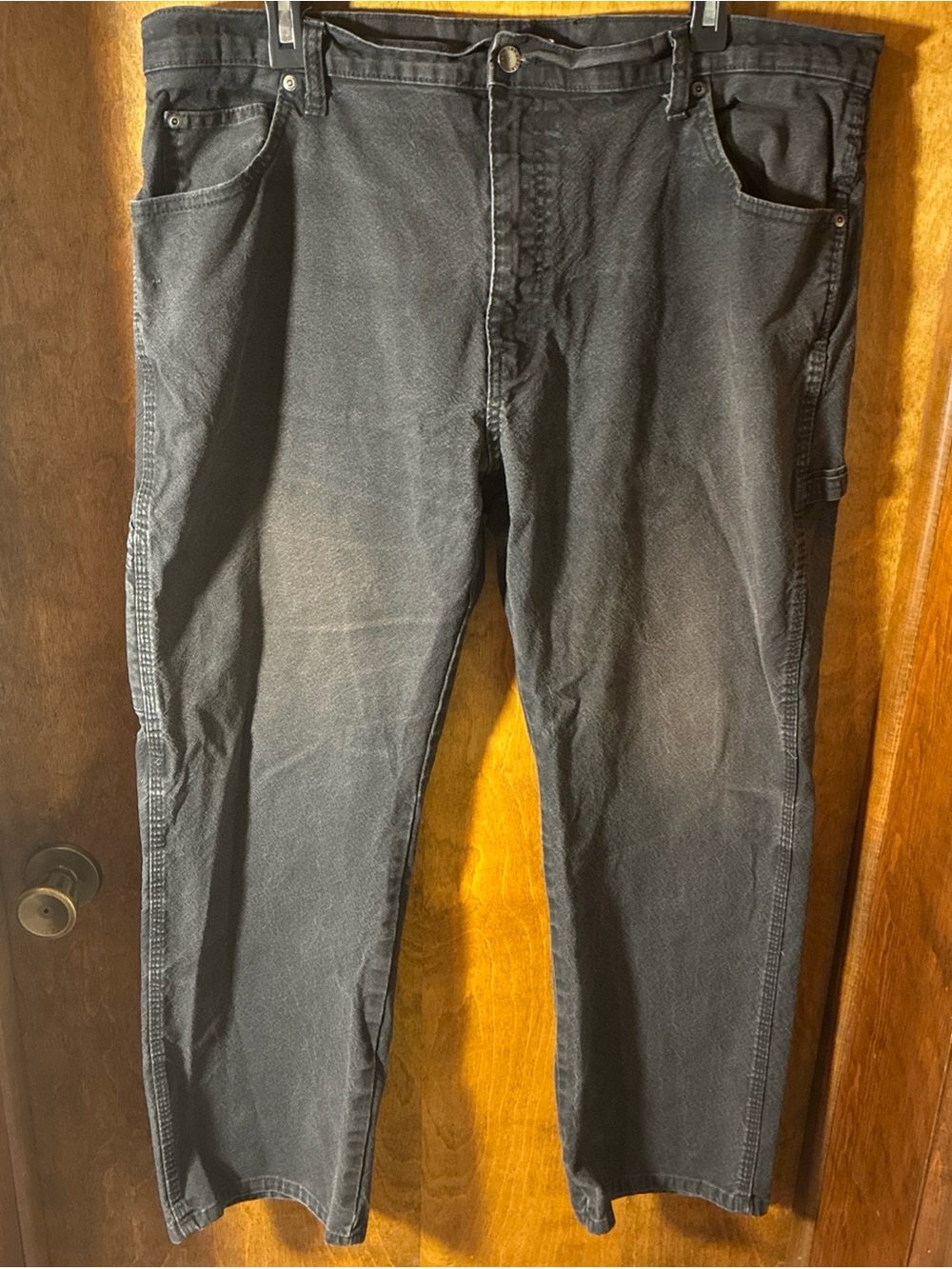 Dickies Carpenter Jeans 38x30 Black Faded Wash Workwear Gorpcore Utility